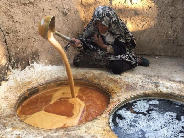 آیین ثبت ملی «حلوای جوزی» در شهر بایگ شهرستان تربت‌ حیدریه برگزار شد